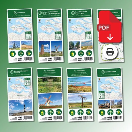 Alle digitale fietskaarten (bundel met 8 downloads)