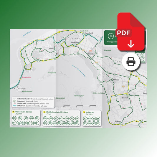 Fietskaart Goeree-Overflakkee - Fietsroutenetwerk met knooppunten (PDF)