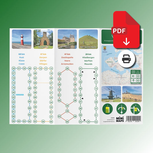 Fietskaart Walcheren - Fietsroutenetwerk met knooppunten (PDF)
