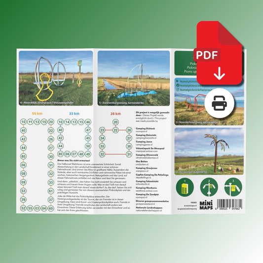 Fietskaart Walcheren - Picknicken langs de ku(n)st - Fietsroutenetwerk met knooppunten (PDF)