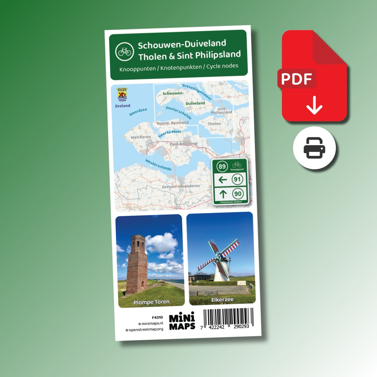 Alle digitale fietskaarten (bundel met 8 downloads)