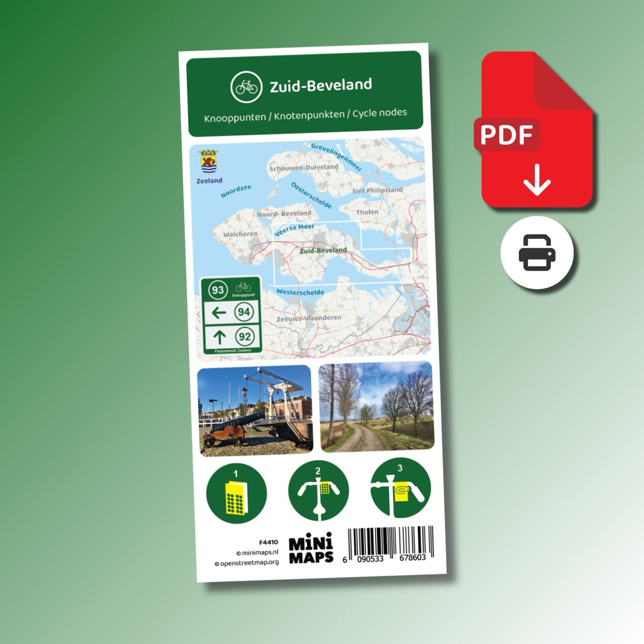 Fietskaart Zuid-Beveland - Fietsroutenetwerk met knooppunten (PDF)