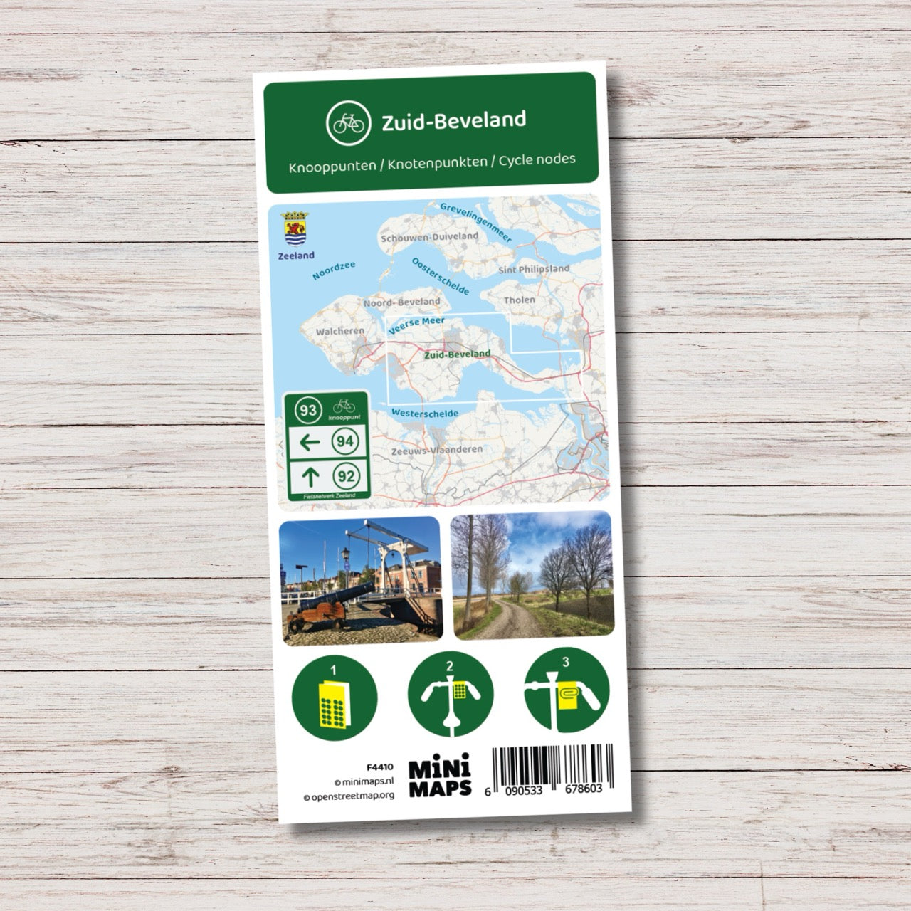 Fietskaart Zuid-Beveland - Fietsroutenetwerk met knooppunten