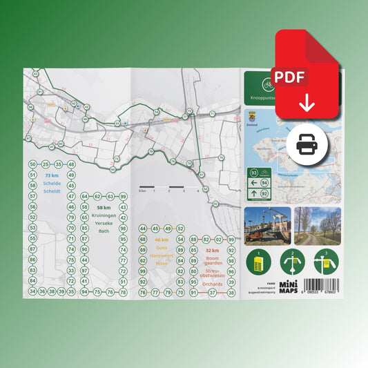 Fietskaart Zuid-Beveland - Fietsroutenetwerk met knooppunten (PDF)