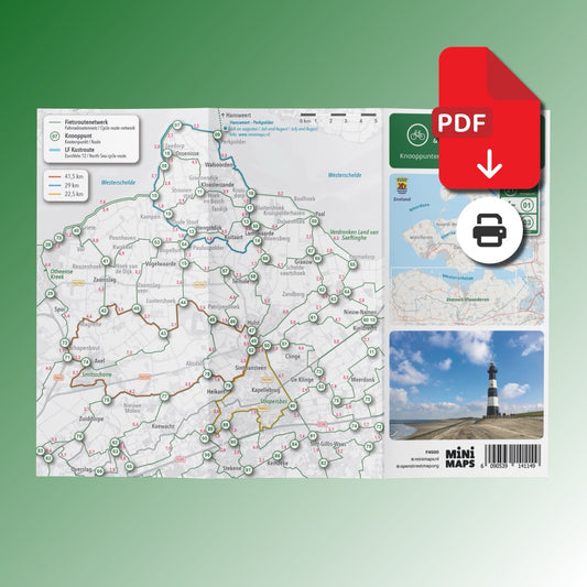 Fietskaart Zeeuws-Vlaanderen & Knokke (B) - Fietsroutenetwerk met knooppunten (PDF)