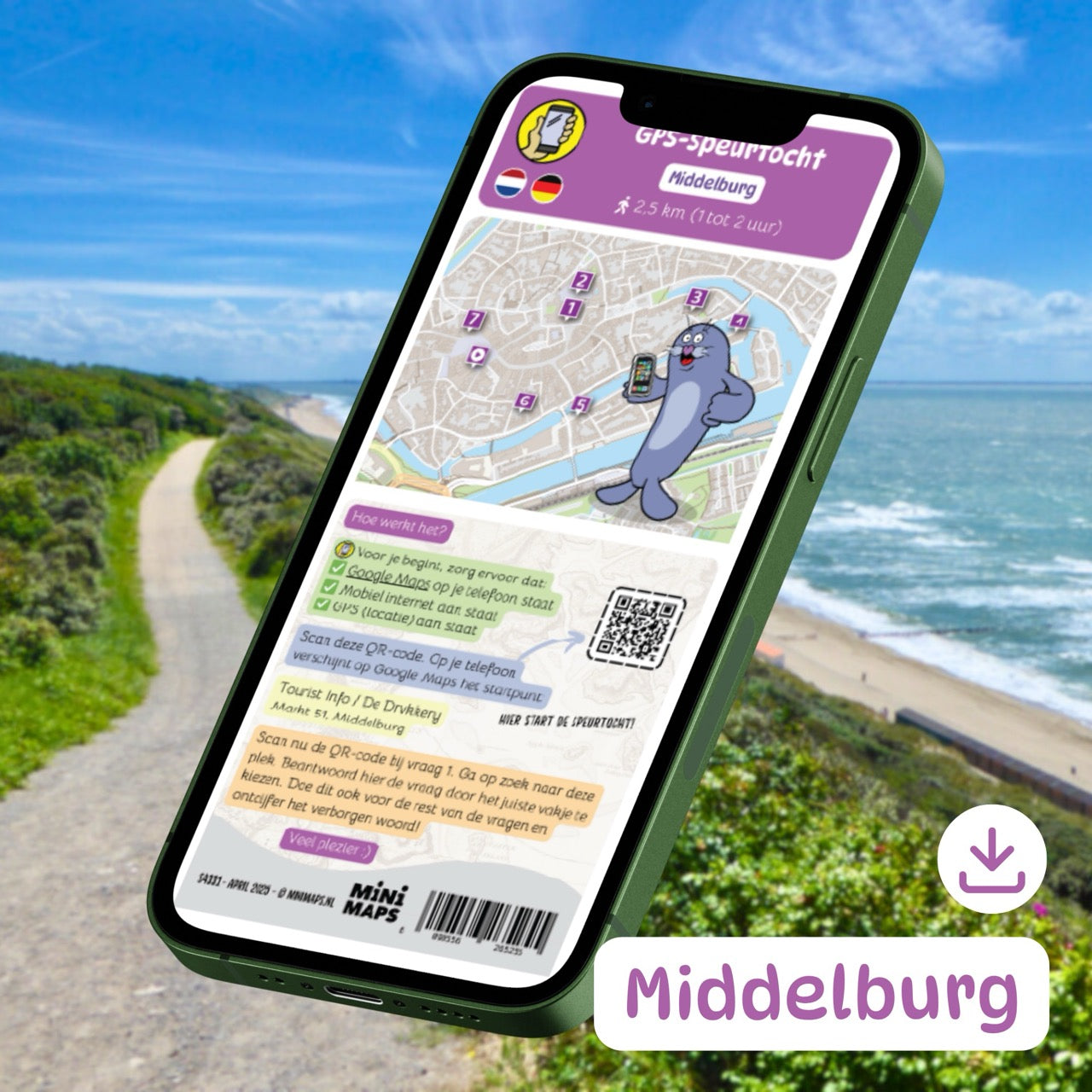 GPS-speurtocht Middelburg (digitale download)