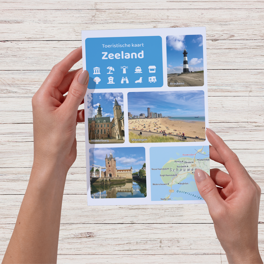Touristische Karte Zeeland