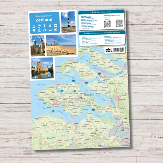 Touristische Karte Zeeland