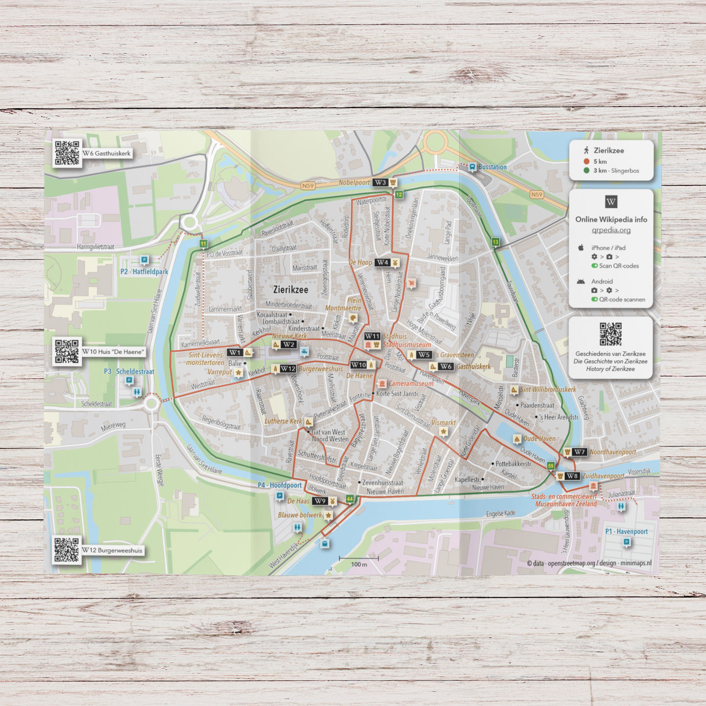 Wandelkaart Zierikzee - Stadswandeling