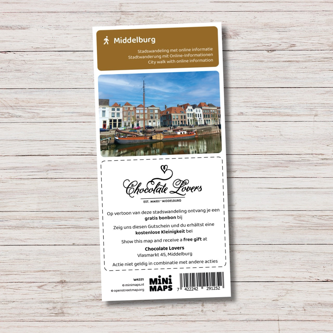 Wanderkarte Middelburg – Stadtwanderung