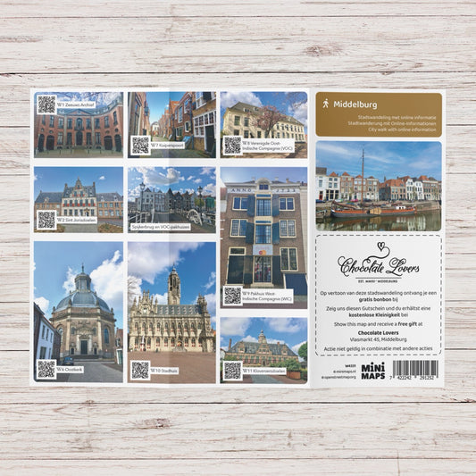Wandelkaart Middelburg - Stadswandeling