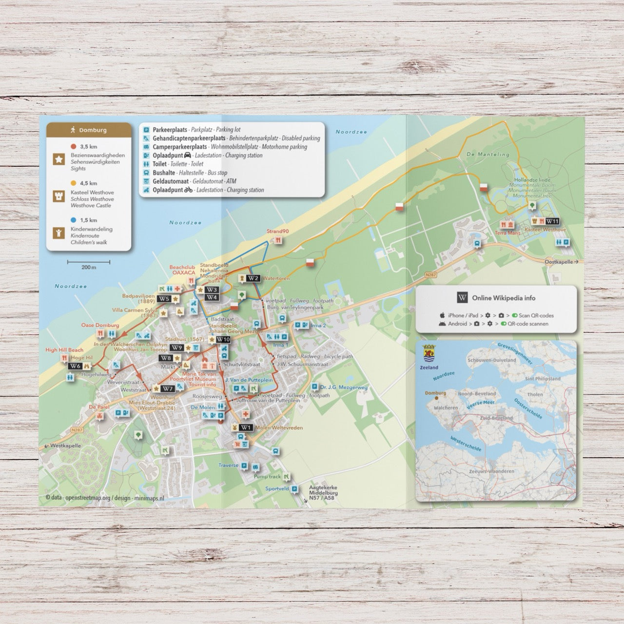 Wandelkaart Domburg - Dorpswandeling