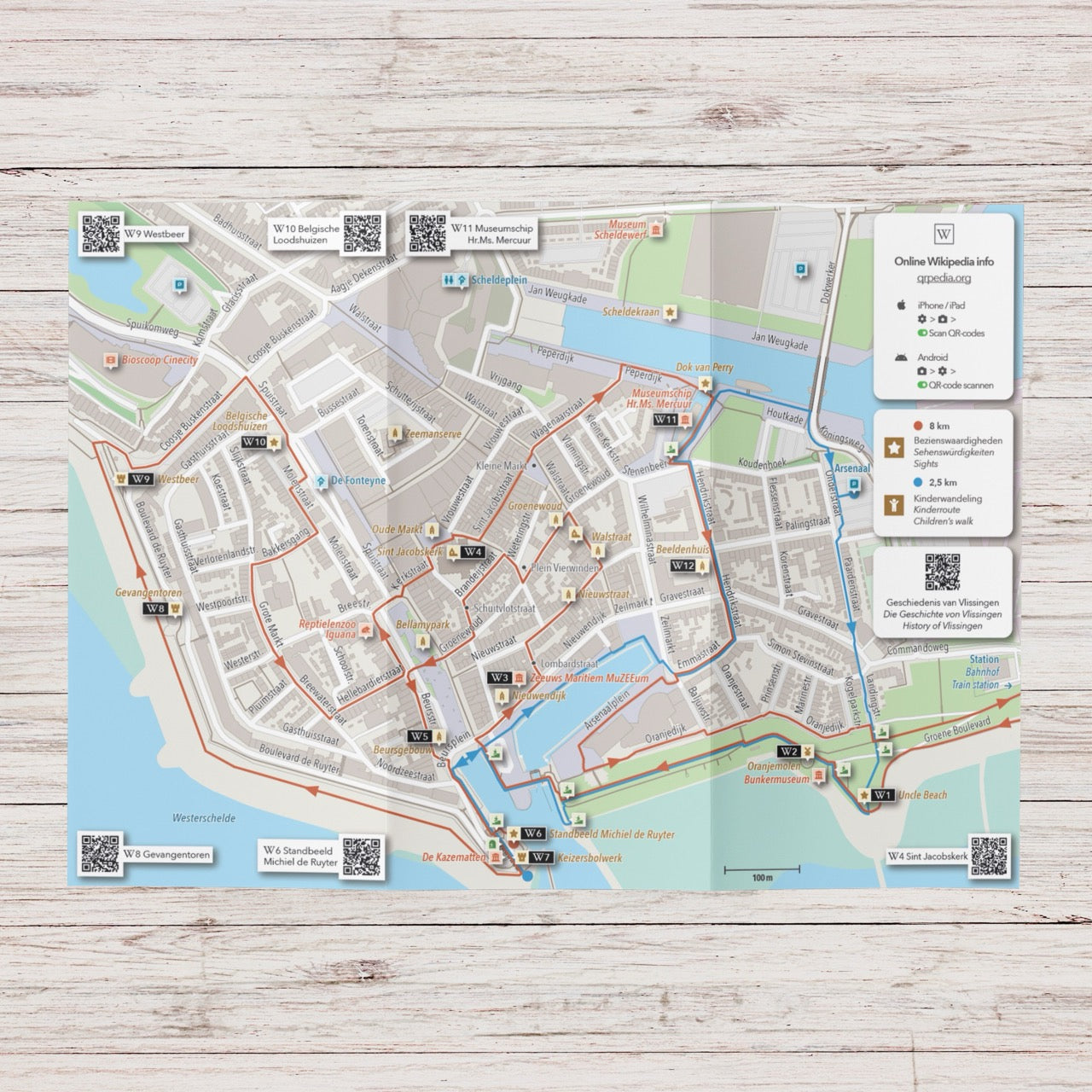 Wandelkaart Vlissingen - Stadswandeling