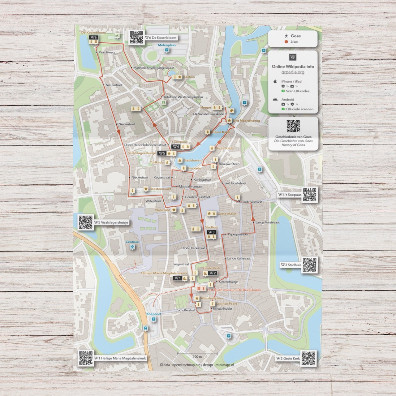 Wandelkaart Goes - Stadswandeling