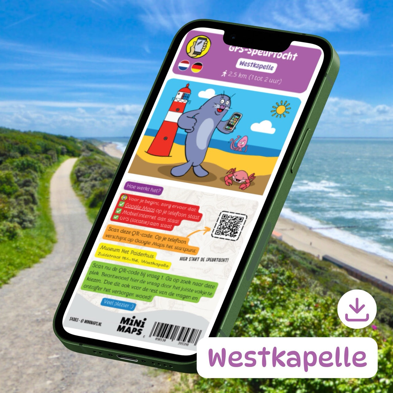 GPS-Schnitzeljagd Westkapelle (digitaler Download)